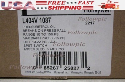 L404V 1087 New Honeywell L404V1087 Pressuretrol Controller Fedex US Free TAX