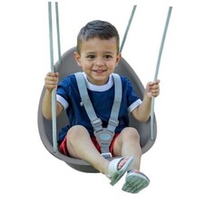 Coconut Toddler Swing   Comfy Baby Swing Outdoor, 3- Point Adjustable Gray