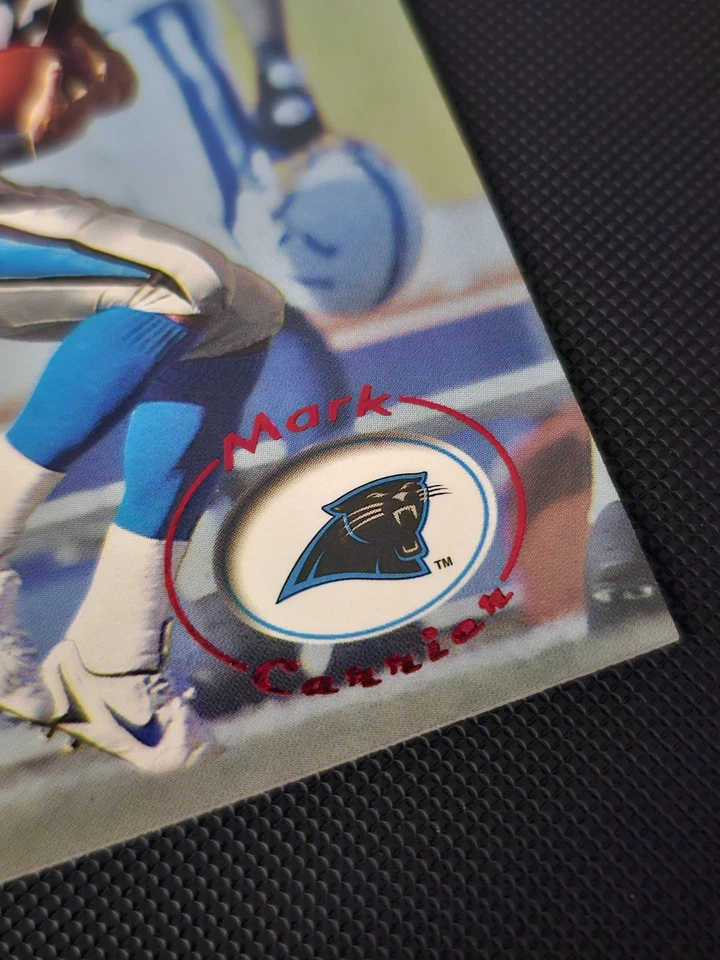 1996 Skybox Premium RUBIES #24 Mark Carrier none PSA registry Carolina Panthers - Image 3 of 4