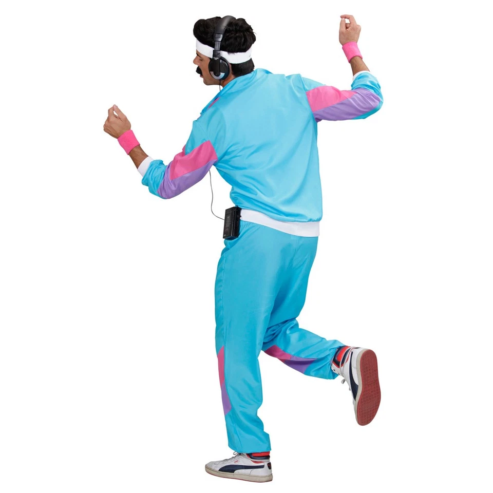 80er Jahre Trainingsanzug Proll Trilobalanzug Retro Jogginganzug Herrenkostüm - Bild 3 von 4