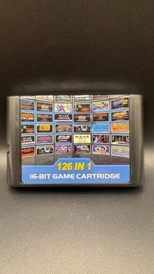 RetroAD 126 in 1 16-Bit Multi Game Cartridge Compilation for Sega Genesis
