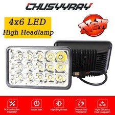 For Chevy S10 Blazer 1994-1997 2x 4x6 Inch Led Headlight Hilo Sealed Beam Dot
