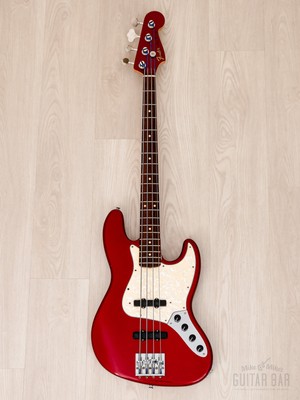 1998 Fender Custom Shop '62 Jazz Bass Candy Apple Red w/ Bartolini