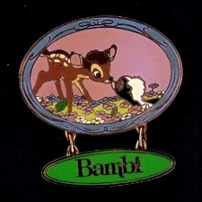 Bambi Flower Mickey & Pals Sweet Kiss Series Dangle Pin # 5823