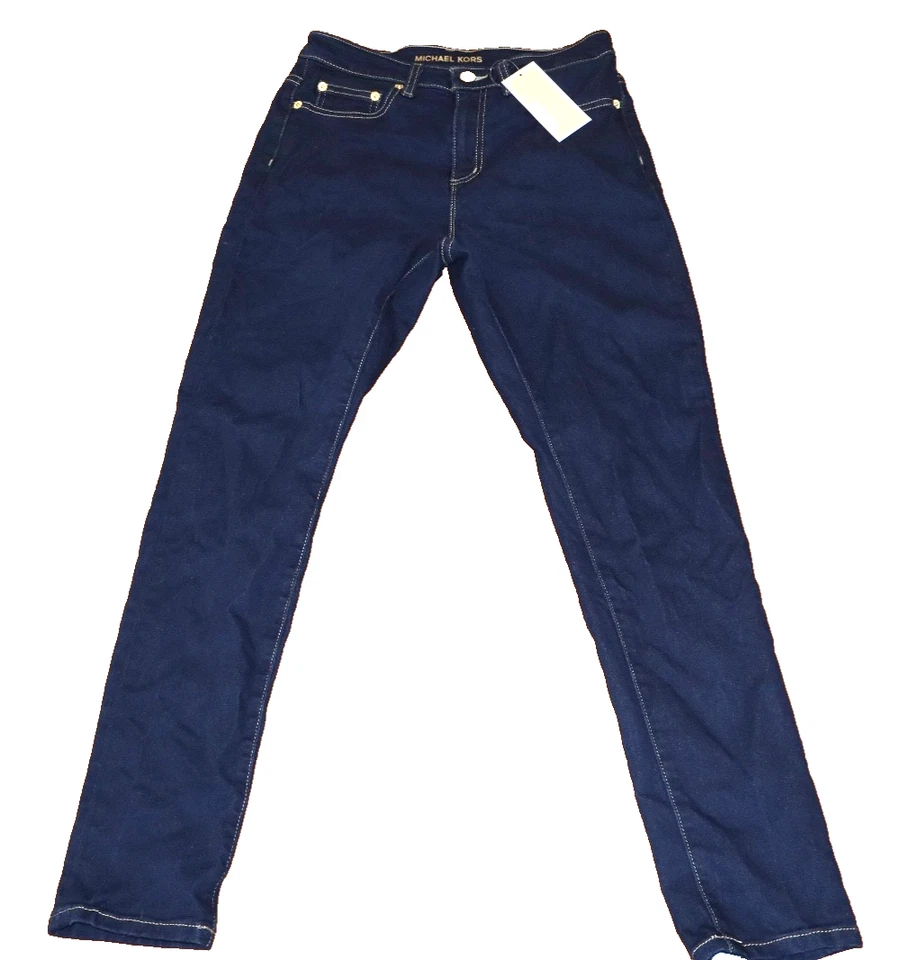 Pantalones de mezclilla ajustados súper elásticos cintura alta Michael Kors talla 4 MICHAEL Foto 2 de 4