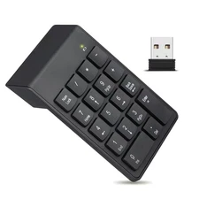 Plug-N-Play 18-Key 2.4GHz Wireless USB Number Keyboard For Laptop/Desktop PC