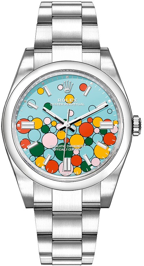 Rolex Oyster Perpetual 126000 Turquoise Stainless