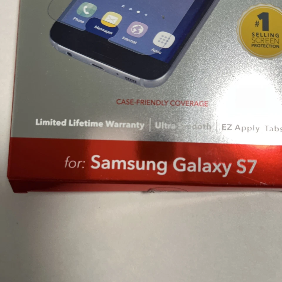 ZAGG Invisible Shield Glass Screen Protector For Samsung Galaxy S7 Open But New - Image 3 of 3
