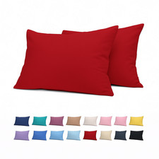 2x 4x Pillow Cases (50x75+15) 200TC Egyptian Cotton Standard Size Soft & Premium