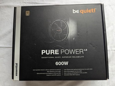 be quiet! Pure Power L8 600W ATX Netzteil 80 Plus Bronze BQ L8-600W PCIe OVP