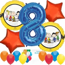 Anagram Peanuts Snoopy Birthday Balloons Party Supplies #8 -Officially Licensed