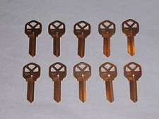 KW 1 KEY BLANKS FITS KWIKSET /  QTY.10