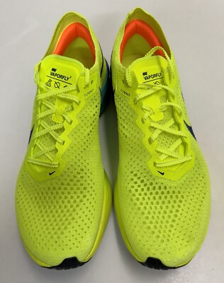 Nike ZoomX Vaporfly Next% 3 Fast Pack Mens Sz 11.5 Volt Scream