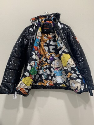 Nickelodeon X Members Only Hi-shine Women's Hooded Puffer