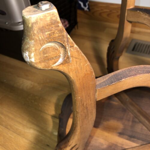 Antike Kirschblüte Blumenmuster geschnitzter Tisch Servier Cocktail Tablett Beilage Kaffee - Bild 15 von 19