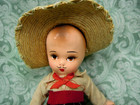 Hd-658 MEXICAN boy doll (ethnic); 11 inches tall with hat. no box — photo 2