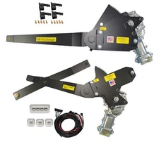 68-70 Mopar Charger Front & Rear Power Window Kit w Nostalgic Switches for Door