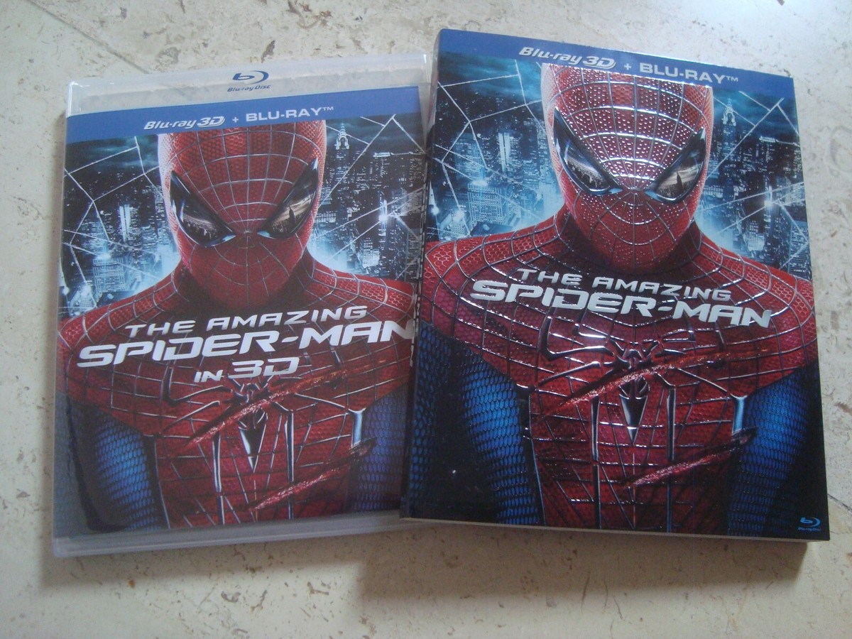 THE AMAZING SPIDER-MAN rare 2 DISC 3D BR + Blu-ray FANTASTIC