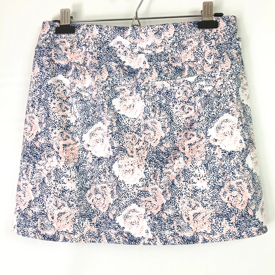 Falda corta de golf Callaway mediana para mujer activa azul rosa blanco rendimiento Foto 2 de 4