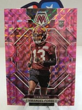 2023 Panini Mosaic EMMANUEL FORBES Pink Camo Prizm Rookie RC #319 Commanders