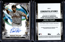 2023 Topps Inception Rookies And Emerging Stars Auto #BRES-DV David Villar /299