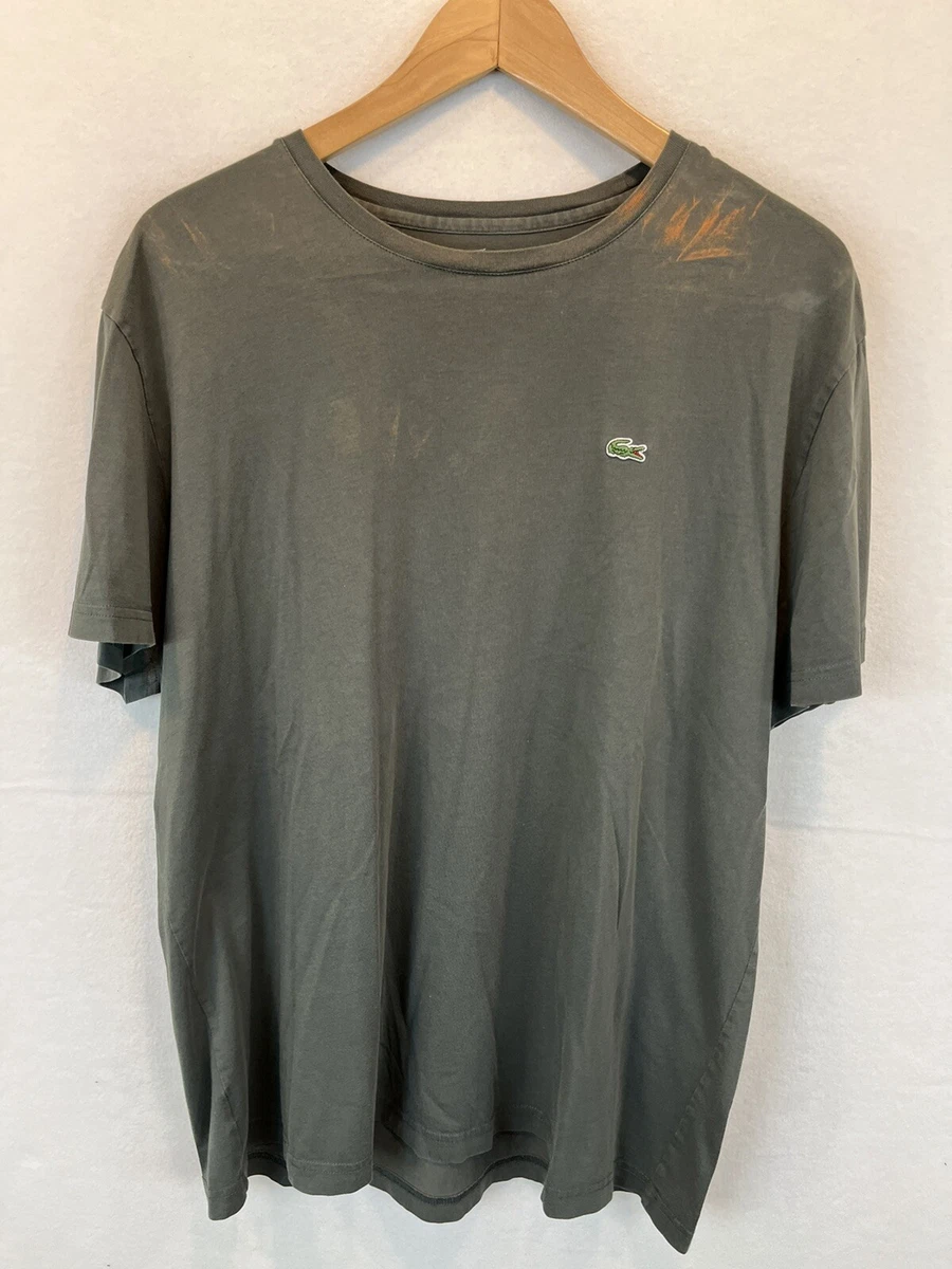 Lacoste olive green t shirt cheap