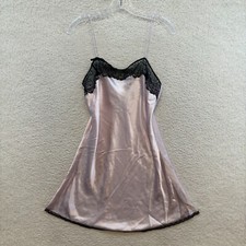 Y2K Vintage Victoria's Secret Slip Dress M Medium Baby Pink Satin Coquette Girly