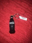 3” Vintage Coca-Cola Glass Key Chain with Metal Bottle Cap Filled