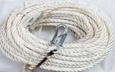 New Old Stock MILLER HoneyWell Positioning Lanyard Rope 198RLS-2 100FT WH