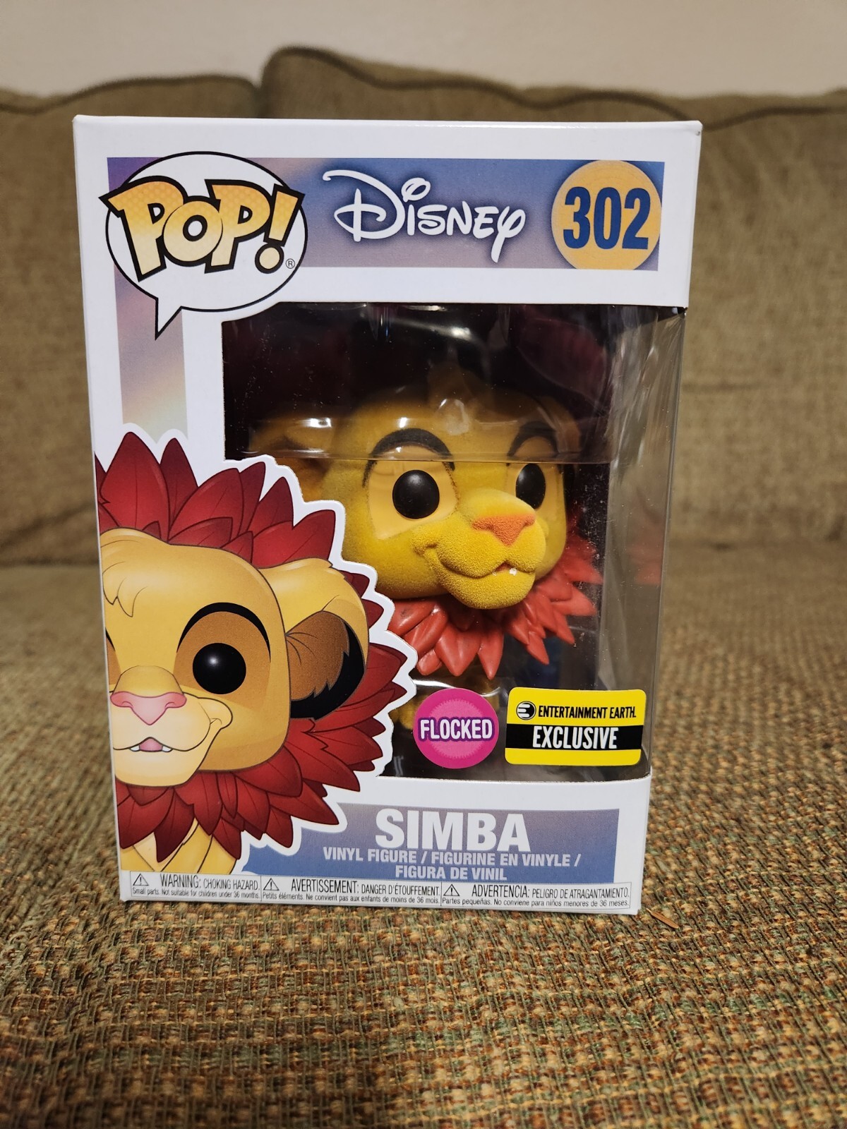 En Oferta Funko Pop! Disney Simba Flocked Entertainment Earth Exclusive #302