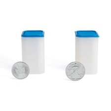 SQUBE Münztube für 20 Münzen mit Durchmesser 38 – 39 mm, stapelbar