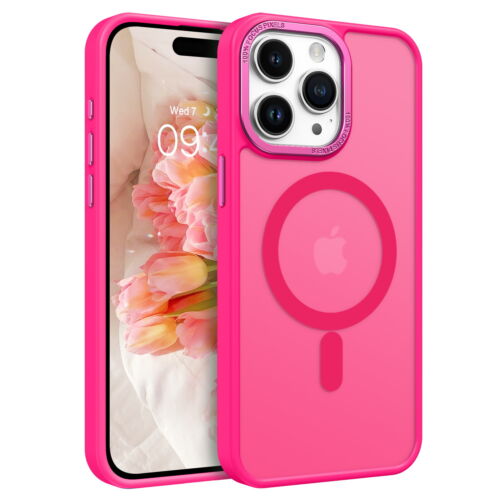 For iPhone 16 Pro Max 15 14 13 12 Frosted Case MagSafe Magnetic Shockproof Cover - Picture 28 of 56