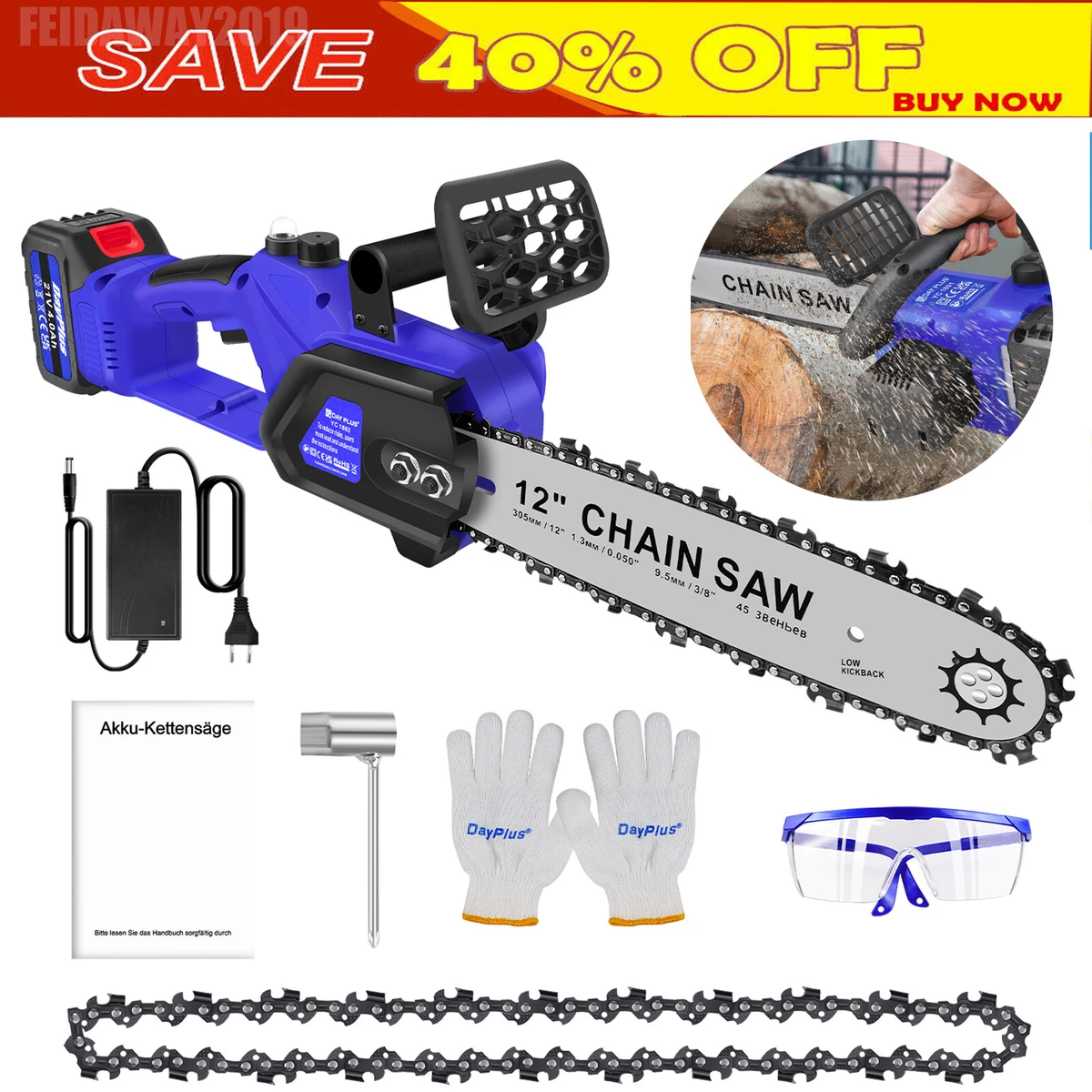 Battery charged chainsaw online