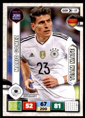 Panini Road to 2018 Adrenalyn XL - Mario Gomez Germany No. GER17