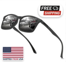 Light Weight Polarized TR90 Men Classic Square Sunglasses High Quality UV400