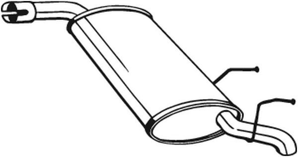 BOSAL 185-665 End Silencer for OPEL,VAUXHALL