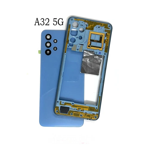 Boîtier Coque Cache Batterie + Cadre Moyen Mid pour Samsung A32 4G A325 A32 5G A326 - Photo 11 sur 20