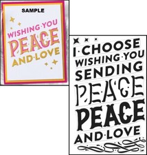 Hero Arts CM378 COLOR LAYERING PEACE Clear Christmas Stamp Set