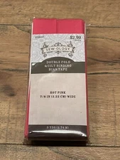 Double Fold Quilt Binding Bias Tape 3yds x 7/8" wide Sew-ology Hot Pink Sewing