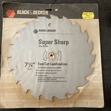 Black & Decker Super Sharp Saw Blades 7-1/4” 74-007 NOS Estate Auto Shop Found