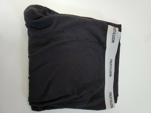 Fruit of the Loom Mens Classic Mid weight Waffle Thermal Bottoms XL black warm - Picture 11 of 12