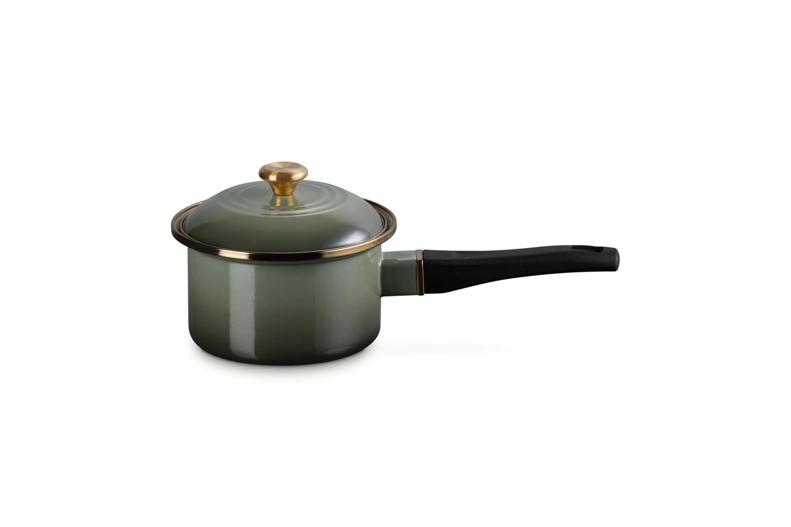 Le Creuset Enamel Pot EOS Saucepan 14 cm Time Gold Knob