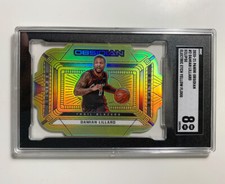 Damian Lillard Panini Obsidian Eclipse #2 die cut Yellow flood SGC 8 rare