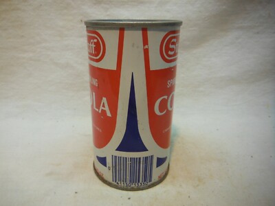 STAFF SPRAKLING COLA STA/TOP SODA CAN~JERICHO NEW YORK~#132