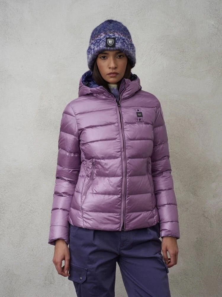 Piumino Giubbotto BLAUER Donna WBLDC03089 Nuova Collezione 2024 Col. VIOLA