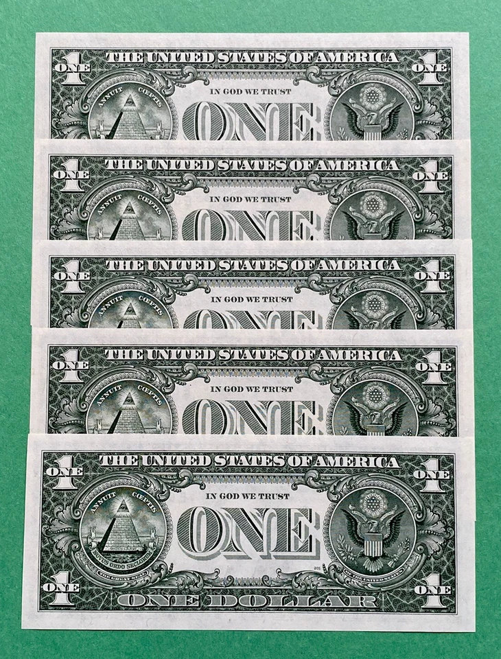 1985 STAR NOTE $1 DOLLAR BILL ( RICHMOND E ) UNCIRCULATED - Image 2 of 2