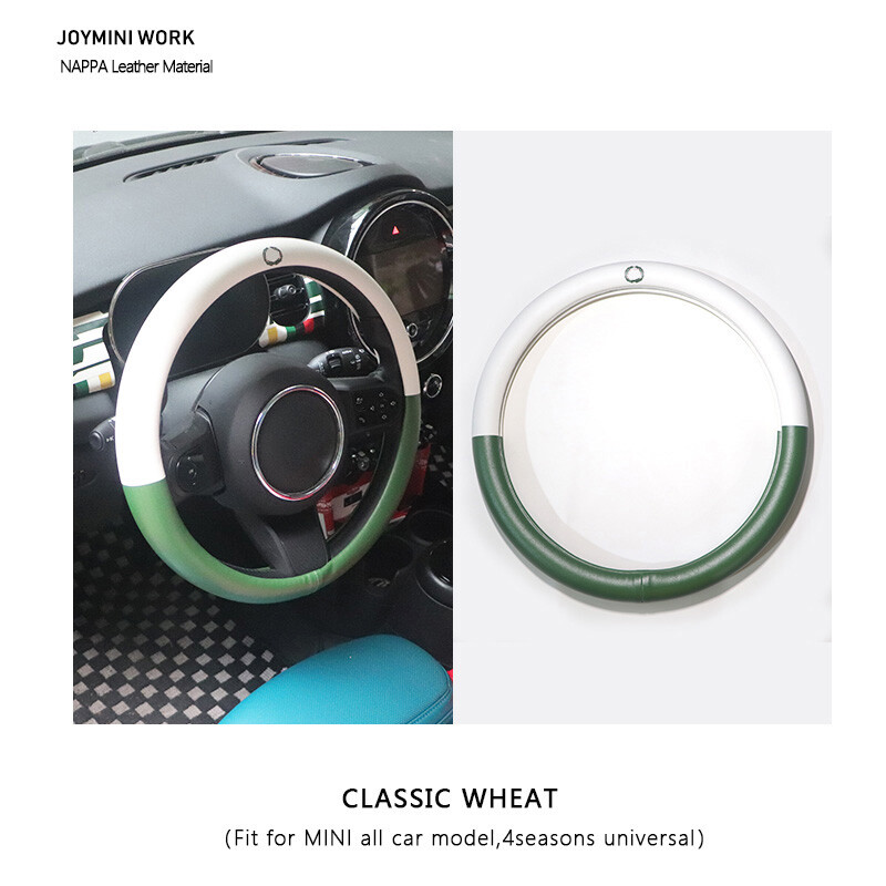 38CM Car Leather Steering Wheel Cover For Mini Cooper F54 F55 F56F57 F60 R55-R60