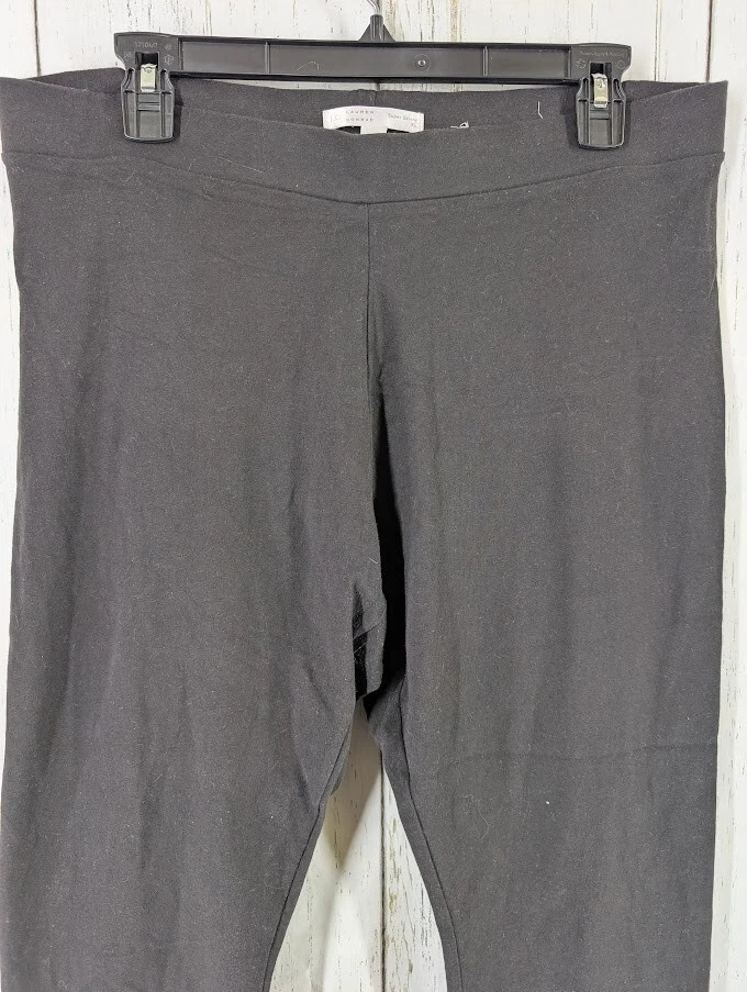 Leggings informales para mujer LC Lauren Conrad talla XL negros para uso diario Foto 3 de 4