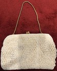 Vintage White Beaded Purse