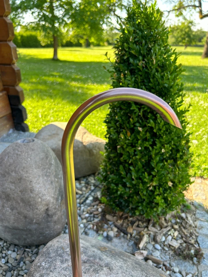 Brunnen-Einlauf Kupfer,Brunnenbogen,Wasserspiel,Gartenbrunnen,Teich,Wasserhahn, - Bild 4 von 4